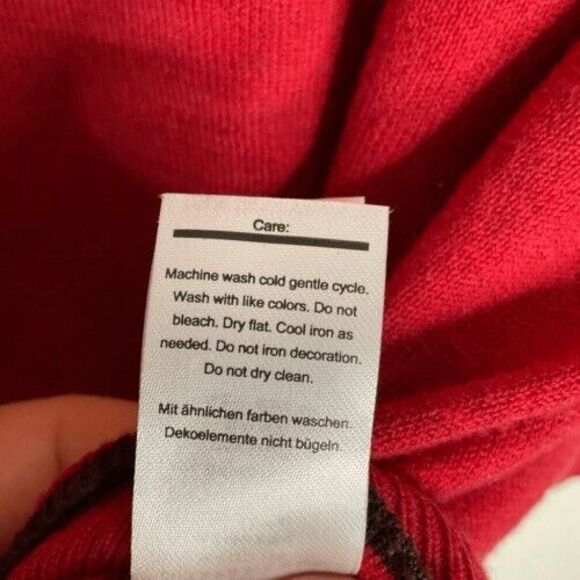 Smartwool Red Textured Long Sleeve CrewNeck Sweater Pullover Women Size L - Picture 3 of 10